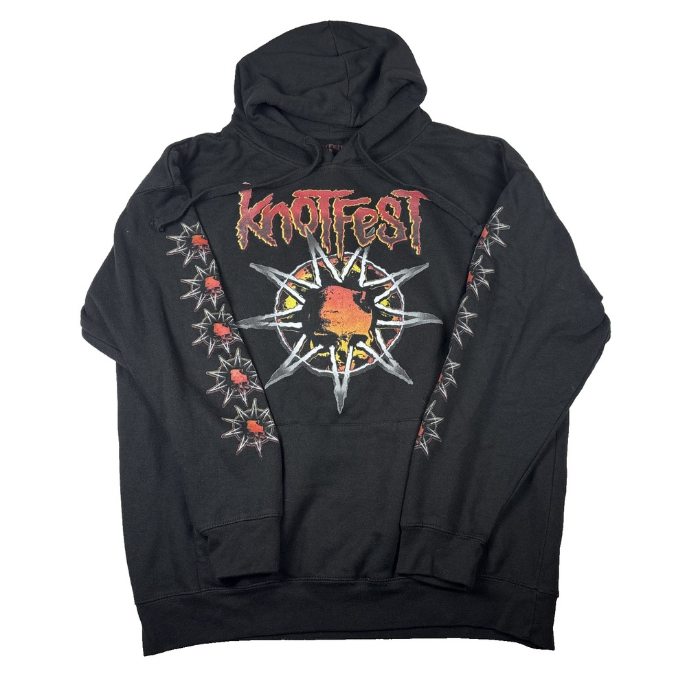 SLIPKNOT MEN'S KNOTFEST 2022 HOODIE SWEATSHIRT BLACK SIZE XL